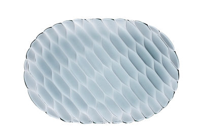 Table et cuisine - Plateaux et plats de service - Plateau Jellies Family / 36 x 25 cm - Kartell - Bleu ciel - Technopolymère thermoplastique