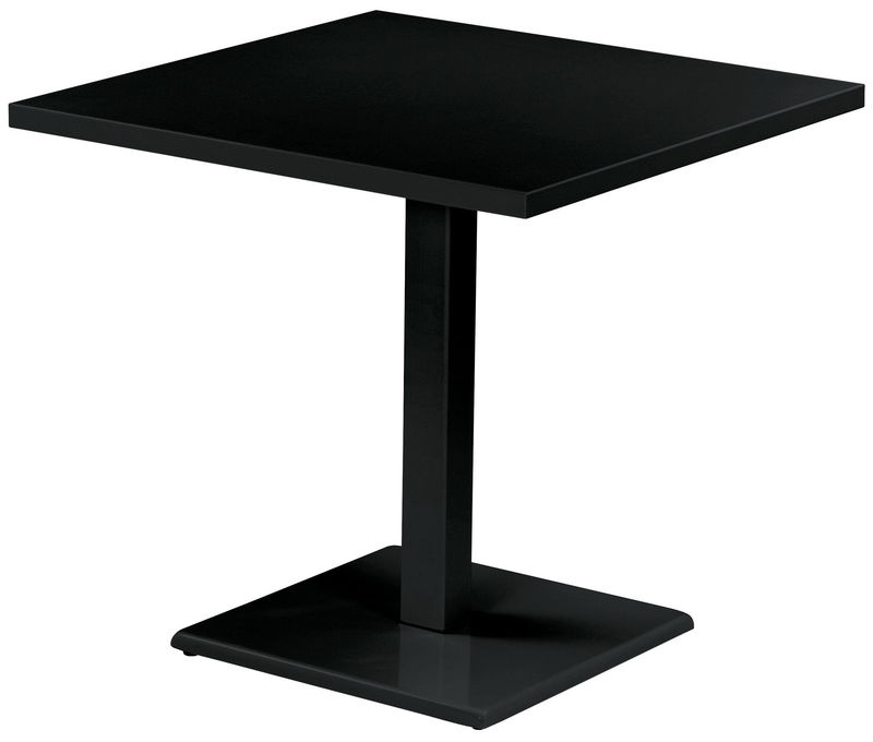 Möbel - Tische - quadratischer Tisch Round metall schwarz - Emu - Schwarz - Stahl