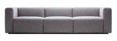 Furniture - Sofas - Mags Straight sofa - 3 seats / L 266 cm -Steelcut trio fabric by Hay - Light grey - Kvadrat fabric