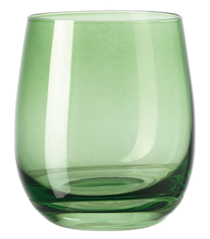 Table et cuisine - Verres  - Verre à whisky Sora verre vert / H 10 cm - Leonardo - Vert - Verre