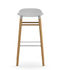 Form Bar stool - H 75 cm / Oak leg by Normann Copenhagen