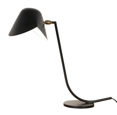 Luminaire - Lampes de table - Lampe de table Antony / 1955 - Serge Mouille - Noir - Métal laqué