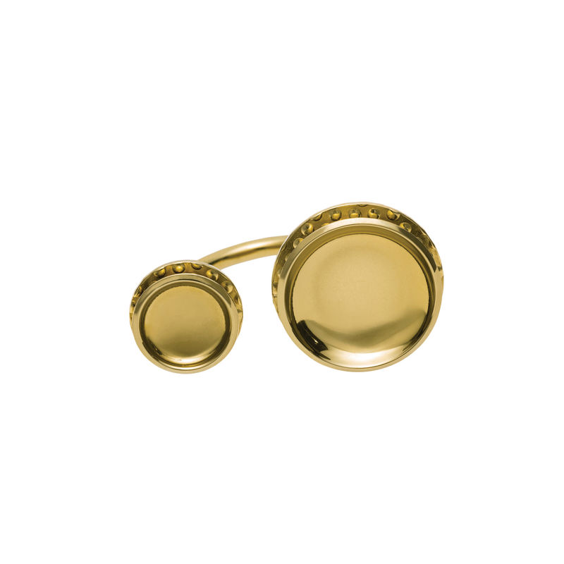 Accessoires - Schmuck - Ring Venusia - Acta gold metall / Large - Alessi - Large / Goldfarben - PVD-beschichteter Stahl