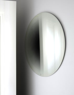Mobilier - Miroirs - Miroir mural Fading Small / Ø 55 cm - ENOstudio - Blanc - Argent, Verre
