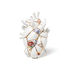 Love in Bloom Kintsugi Vase - / Human heart in porcelain and 24K gold - H 25 cm by Seletti
