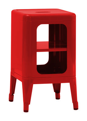 Möbel - Regale und Bücherregale - Aufbewahrungsmöbel lackierter Stahl - H 50 cm - Tolix - Rot - Lackierter recycelter Stahl