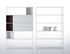 Minima 3.0 Bookcase - / W 120 x H 188 cm - Integrated boxes by MDF Italia