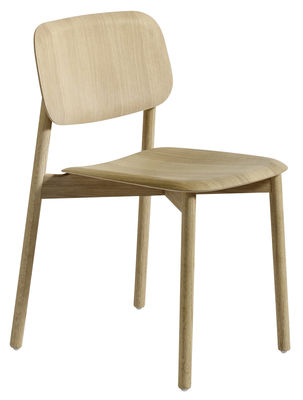 Mobilier - Chaises, fauteuils de salle à manger - Chaise Soft Edge 12 / Bois - Hay - Chêne naturel - Chêne massif, Contreplaqué de chêne moulé