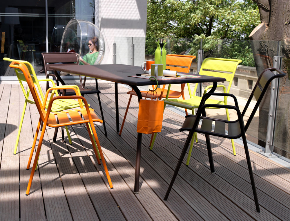 Monceau Table 146 x 80 cm 6 people Storm Grey by Fermob Made In Design UK