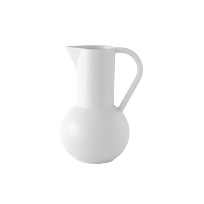 Image of Caraffa Strøm Small - / H 20 cm - Ceramica / Fatta a mano di raawii - Grigio - Ceramica