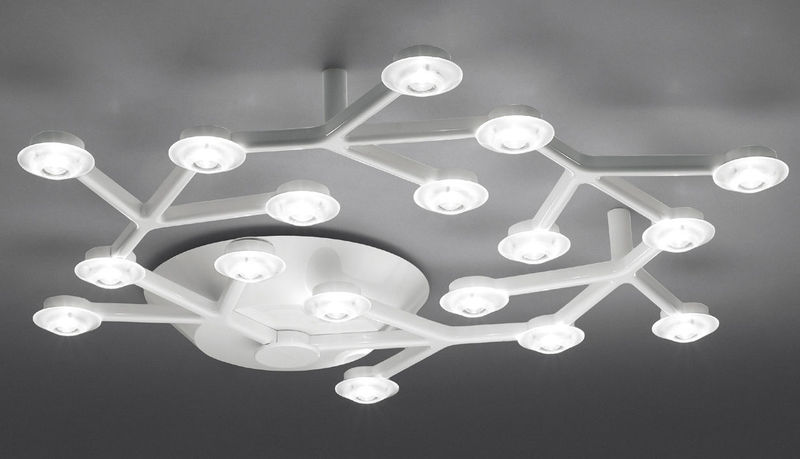 Illuminazione - Plafoniere - Plafoniera LED NET metallo bianco circolare - Ø 65 cm - Artemide -  - alluminio verniciato, Metacrilato