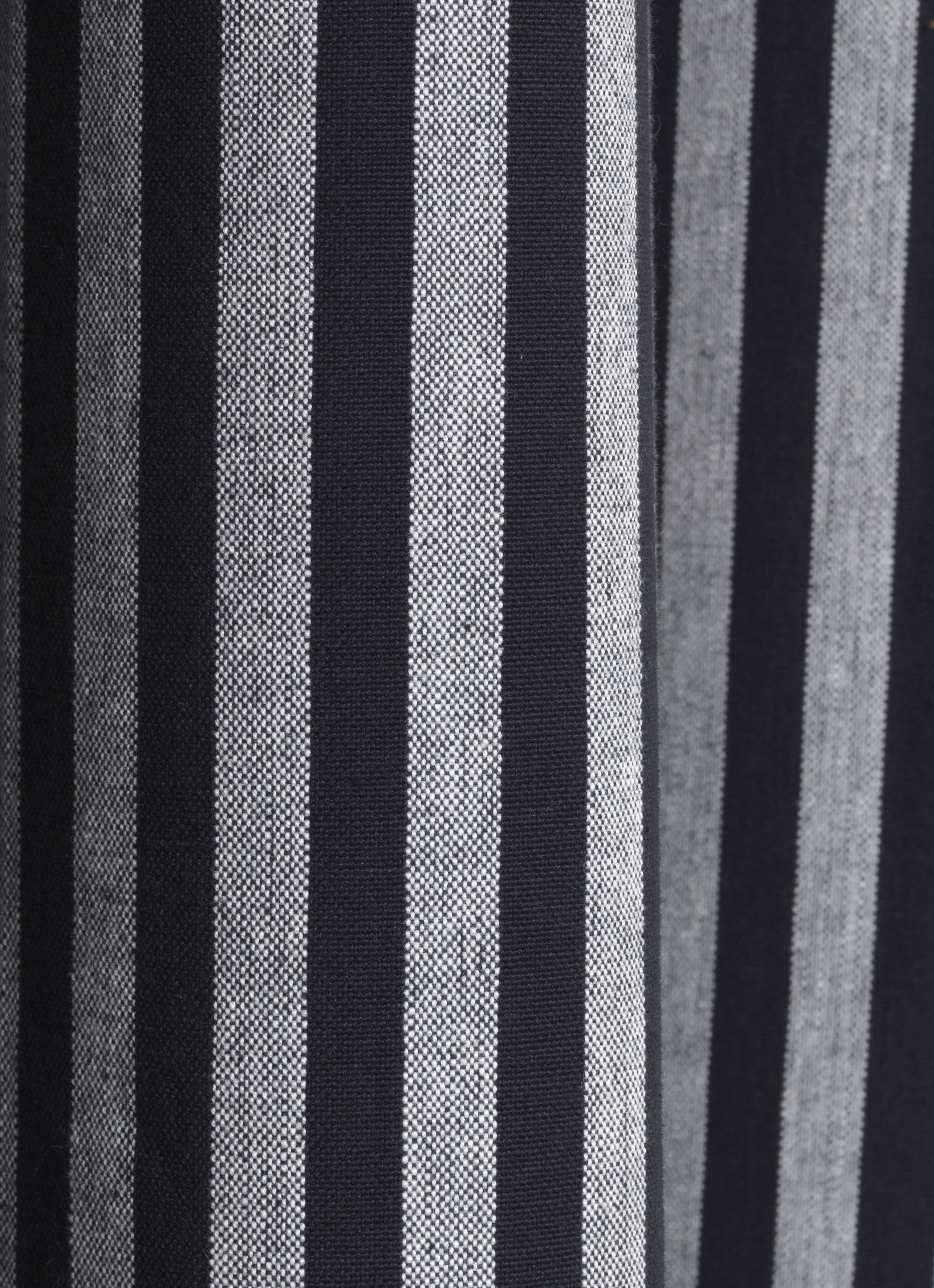 Rideau de douche Chambray Striped Ferm Living - gris noir