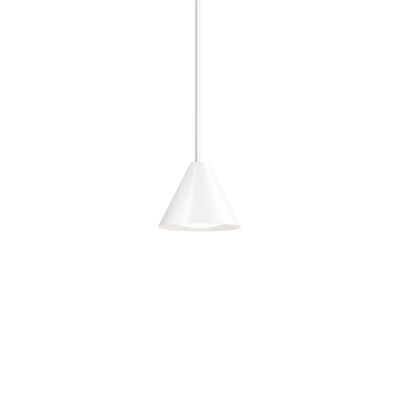Illuminazione - Lampadari - Sospensione Keglen LED - / Ø 17,5 cm - Alluminio di Louis Poulsen - Bianco - Alluminio