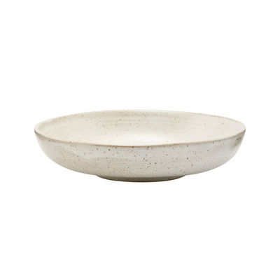House Doctor - Assiette creuse Pion en Céramique, Porcelaine émaillée - Couleur Blanc - 16.87 x 16.8