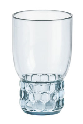 Tavola - Bicchieri  - Bicchiere Jellies Family - / Medium - H 13 cm di Kartell - Blu cielo - PMMA
