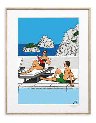 Déco - Stickers, papiers peints & posters - Affiche Floc'h - Capri / 40 x 50 cm - Image Republic - Capri - Papier