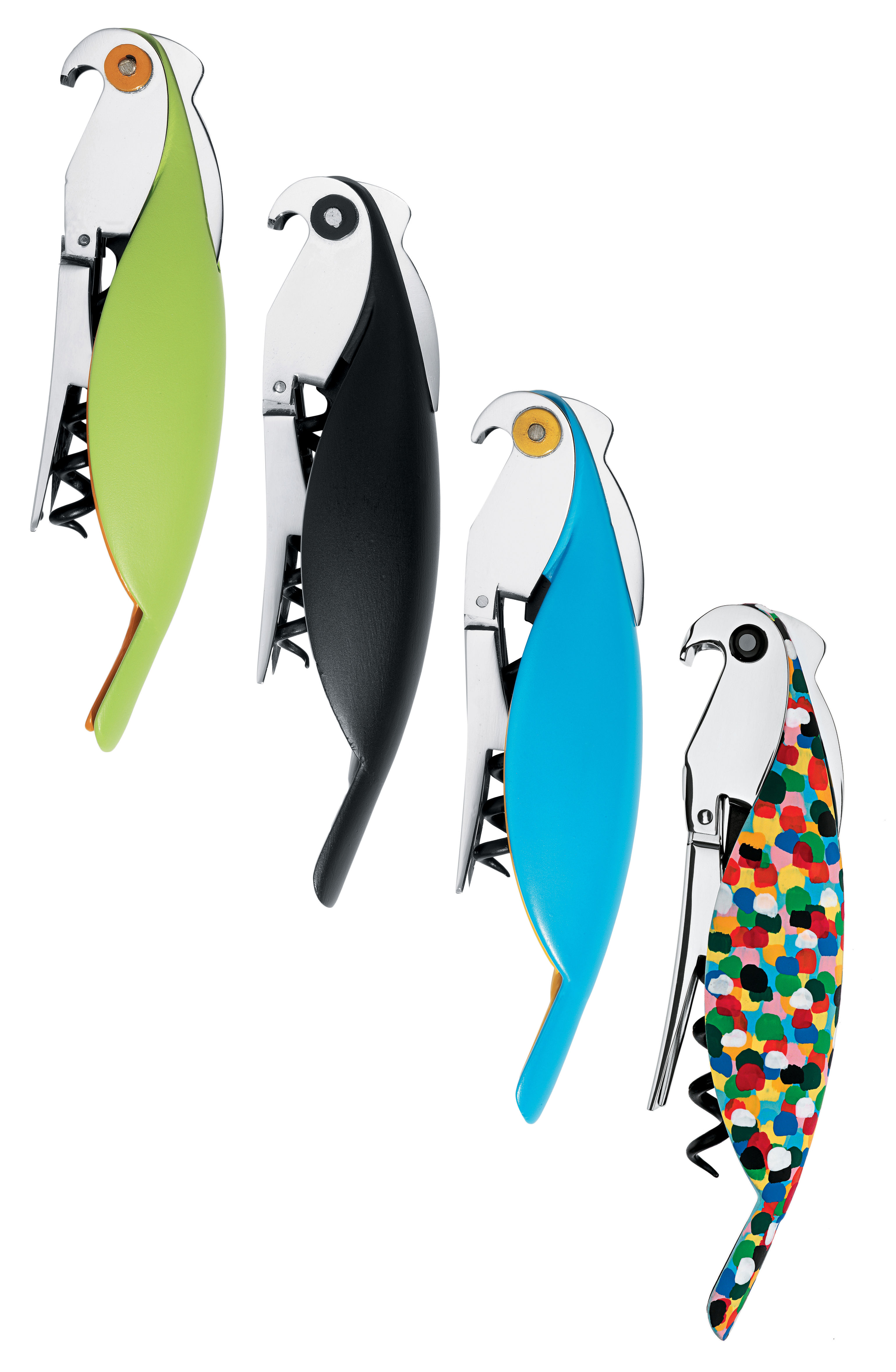 Cavatappi Parrot - Proust metallo materiale plastico multicolore - Alessi