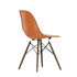 DSW - Eames Fiberglass Side Chair Chair - / (1950) - Dark wood by Vitra