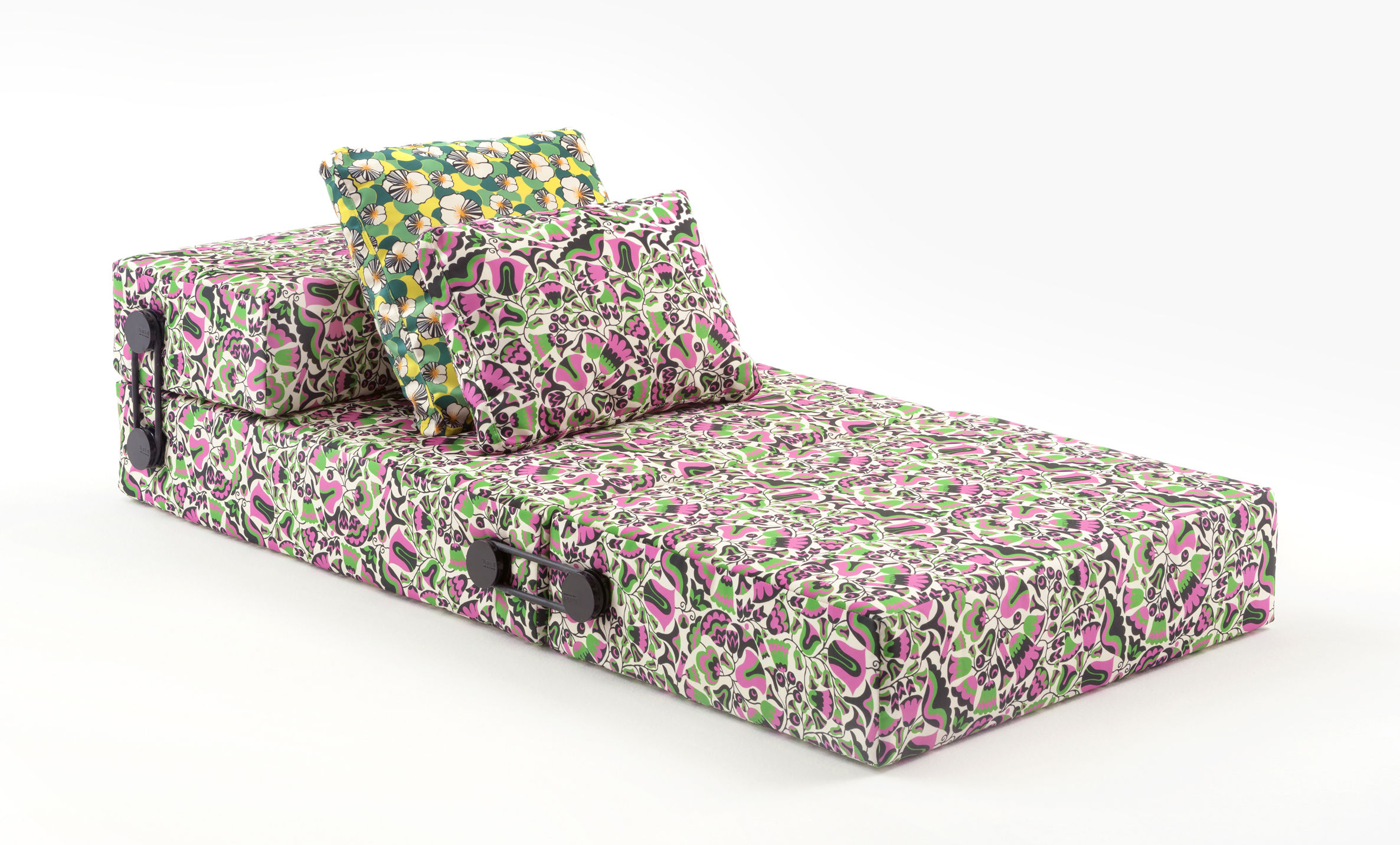 Chauffeuse convertible Trix La Double J Kartell Rose/Vert Made In