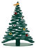 Bark Tree Christmas decoration - / Christmas tree H 45 cm + 6 coloured magnets by Alessi
