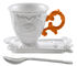 I-Coffee Kaffeetasse Set aus Tasse + Untertasse + Löffel - Seletti
