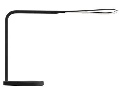 Luminaire - Lampes de table - Lampe de table Kinx LED / Avec port USB - Fontana Arte - Noir - Aluminium, Zamac
