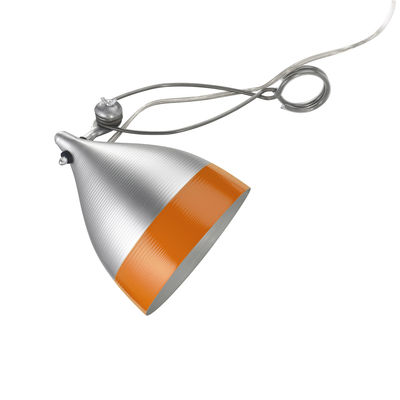 Tsé-Tsé - Spot à pince Cornette en Métal, Aluminium - Couleur Orange - 23 x 34 x 17 cm - Designer Ts