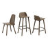 Nerd Bar chair - / H 75 cm - Wood by Muuto