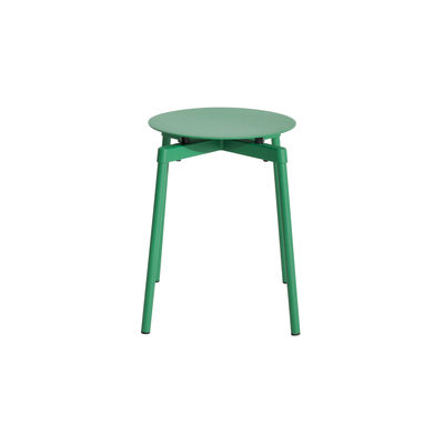 Furniture - Stools - Fromme Stackable stool - / Aluminium by Petite Friture - Mint green - Aluminium