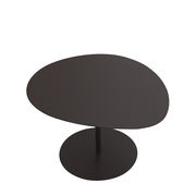 Table basse Galet n°3 OUTDOOR / 57 x 64 x H 37 cm - Matière Grise noir en métal