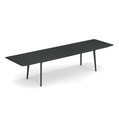 Outdoor - Tavoli  - Tavolo con prolunga Plus4 - / Acciaio - 220 a 330 cm di Emu - Ferro Vecchio - Acciaio verniciato