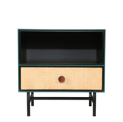 Maison Sarah Lavoine - Table de chevet Essence en Bois, Métal - Couleur Noir - 55 x 63.16 x 55 cm - 