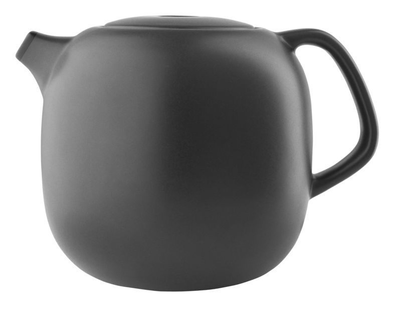 Tableware - Kettles & Teapots - Nordic kitchen Teapot ceramic black / 1 l - Sandstone - Eva Solo - Mat black - Sandstone