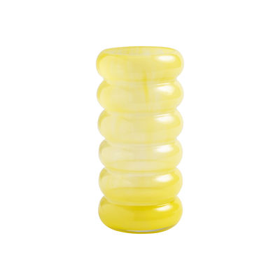 Decoration - Vases - Chubby Large Vase - / Ø 10 x H 21 cm by & klevering - H 21 cm / Yellow - Glass