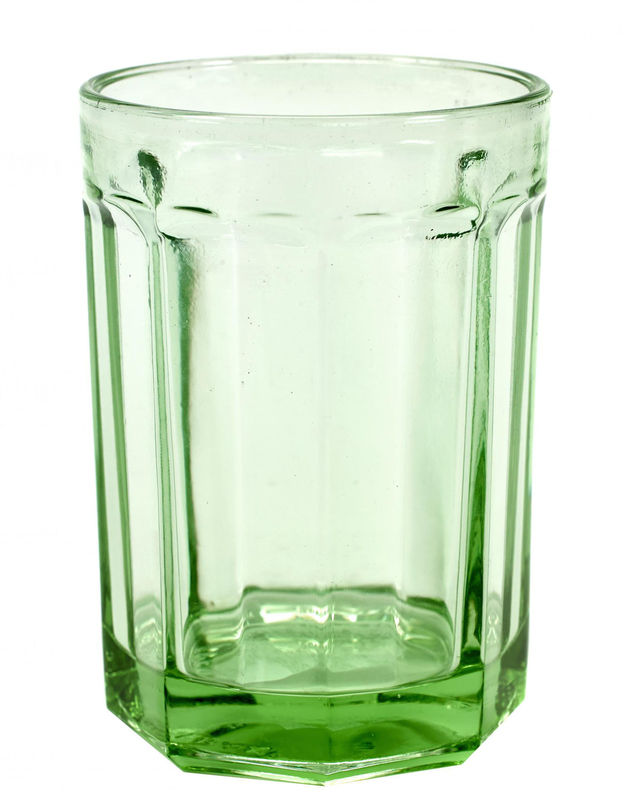 Tableware - Wine Glasses & Glassware - Fish & Fish Large Glass glass green 40 cl - Serax - Jadite green - Pressed glass