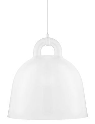 Lighting - Pendant Lighting - Bell Pendant - Large Ø 55 cm by Normann Copenhagen - Matt White & White inside - Aluminium