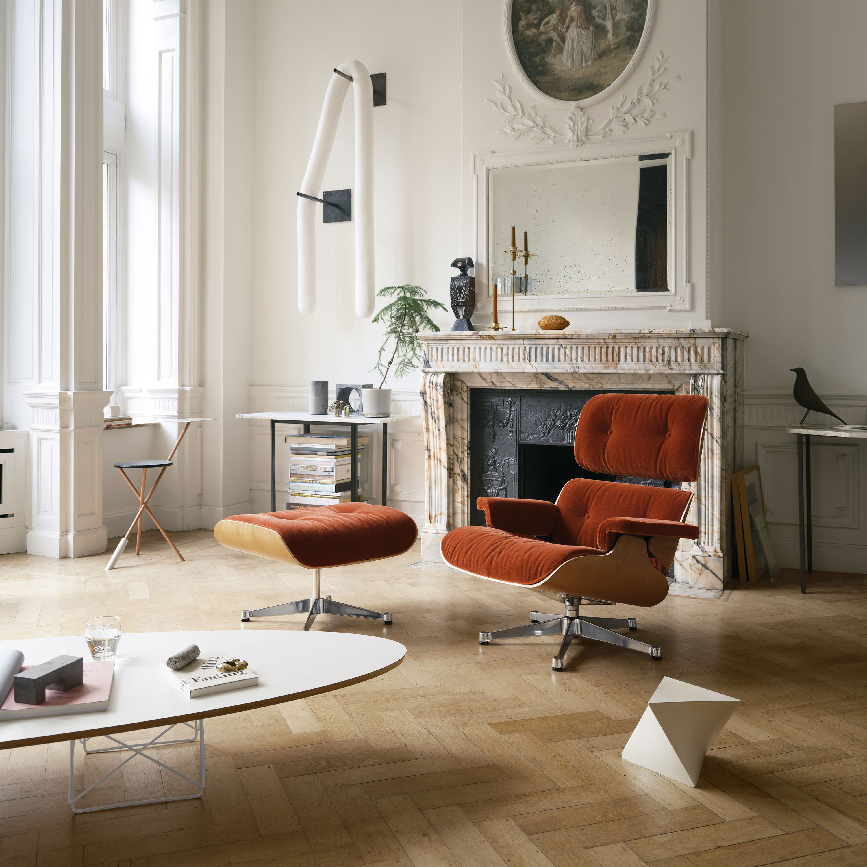Set fauteuil & repose-pieds Lounge Chair & Ottoman Vitra - Salon design