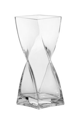 Dekoration - Vasen - Swirl Vase H 20 cm - Leonardo - Transparent - H 20 cm - Glas