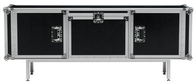Mobilier - Commodes, buffets & armoires - Buffet Total Flightcase L 180 cm - Diesel with Moroso - Noir - Acier chromé, Stratifié