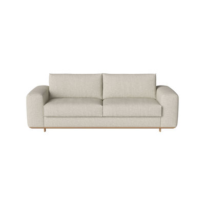 Canapé droit 5 places Beige Tissu Luxe Design Confort