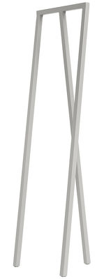 Furniture - Coat Racks & Pegs - Loop Rack - L 45 cm by Hay - Light grey - Lacquered steel