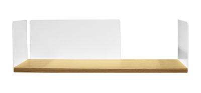 Möbel - Regale und Bücherregale - Portable Atelier Regal / Moleskine - L 60 cm - Driade - Holz & weiß - Eichenholzfurnier, lackierter Stahl