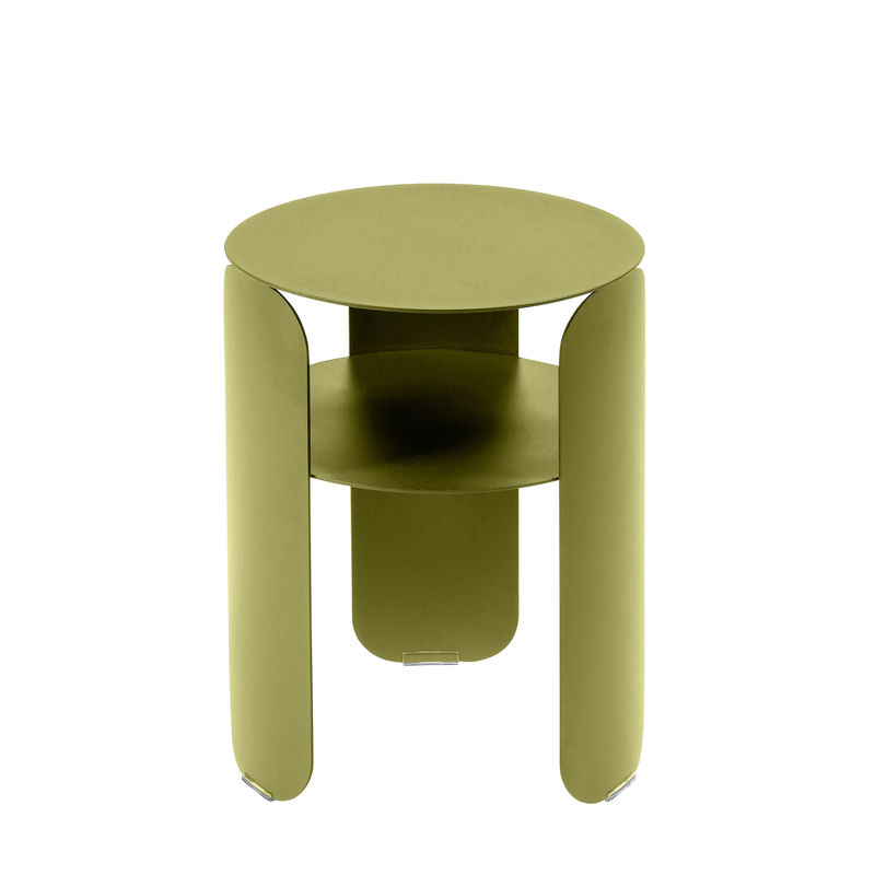 Mobilier - Tables basses - Table d\'appoint Bebop métal vert / Ø 35 x H 45 cm - Fermob - Tilleul - Aluminium peint