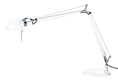 Illuminazione - Lampade da tavolo - Lampada da tavolo Tolomeo Mini di Artemide - Bianco - Alluminio
