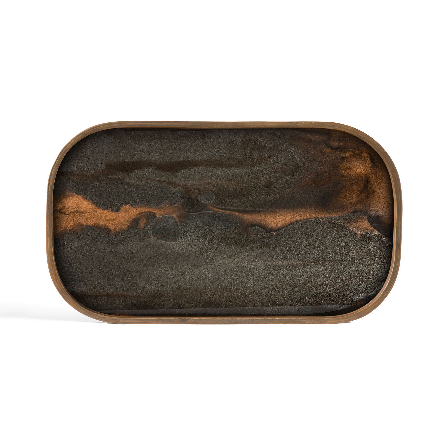 Plateau Bronze Organic Ethnicraft Or/Métal Made In Design