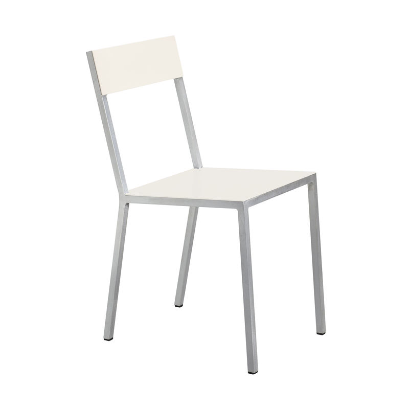 Arredamento - Sedie  - Sedia Alu Chair metallo bianco beige - valerie objects - Seduta Avorio / Schienale Avorio - Alluminio
