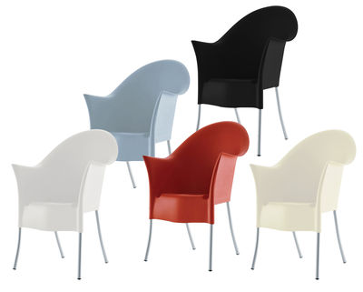 Möbel - Stühle  - Lord Yo Stapelbarer Sessel - Driade - Weiß - Aluminium, Polypropylen