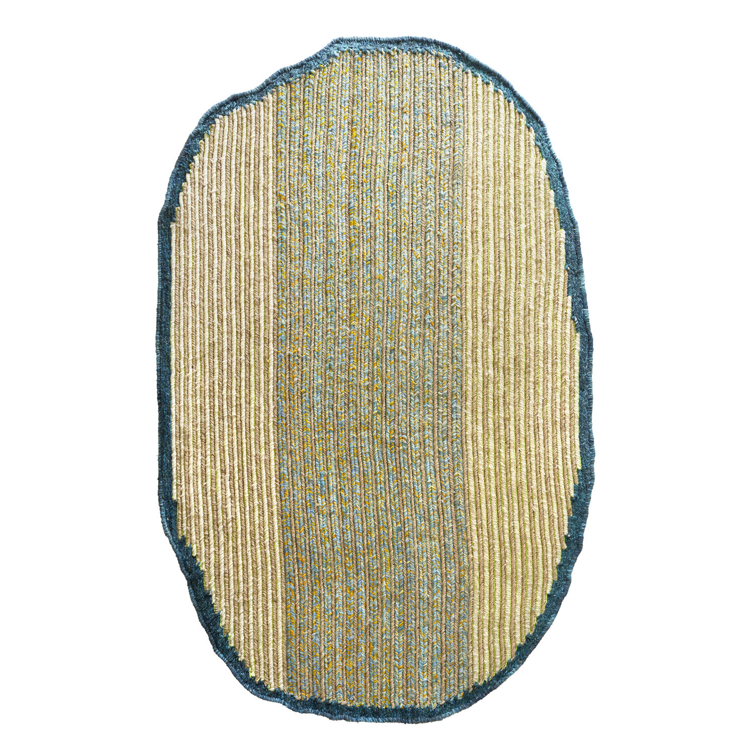 Tapis Uilas Medium / 180 x 280 cm - Fibre naturelle - ames bleu en fibre végétale