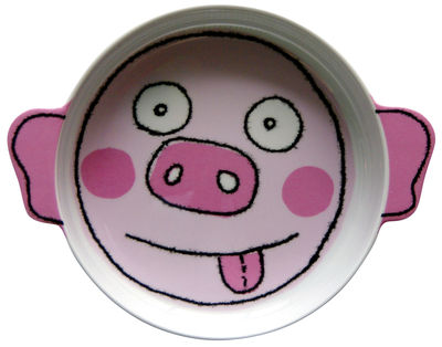 Déco - Pour les enfants - Assiette creuse Zoreilles - Cochon Ø 15 cm - 100drine pour Sentou Edition - Cochon - Mélamine