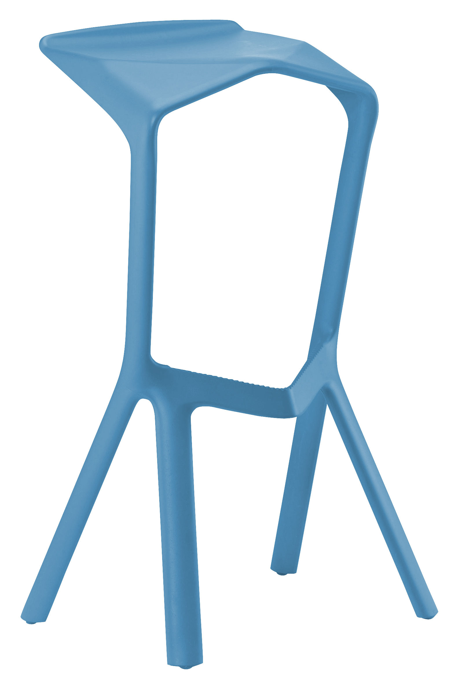 Plank Miura Bar stool Blue Made In Design UK
